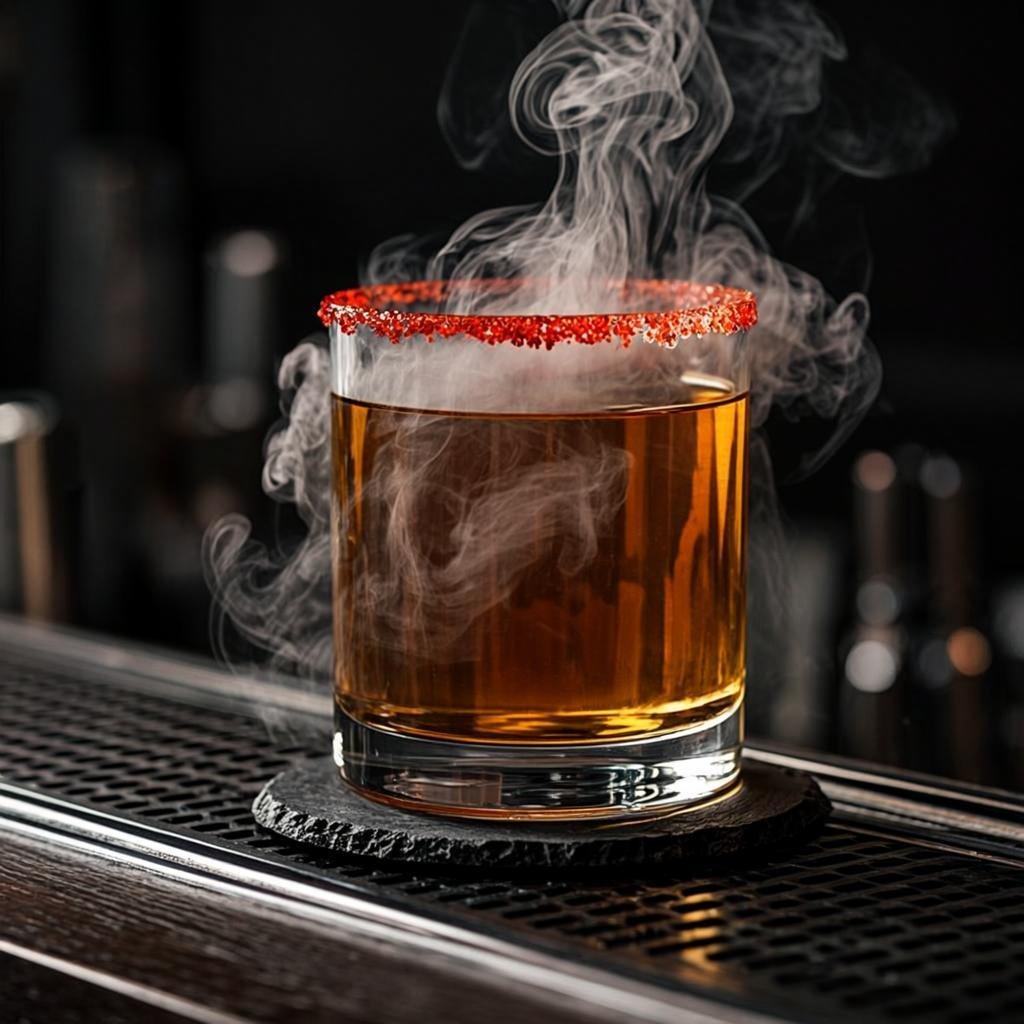 Blood Red Whiskey Cocktail